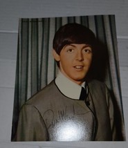 Vintage Paul McCartney Signed Promo Print Photo 1960&#39;s 8x10 Beatles - $14.99