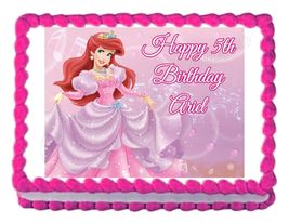 Little Mermaid Princess Ariel Edible Cake Image Cake Topper - £7.98 GBP+