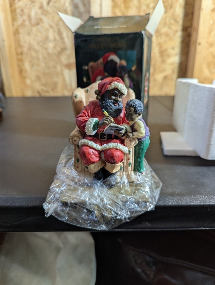 Vintage Sears And Roebuck Christmas Handpainted Stocking Holder Santa Cl... - $39.59