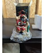 Vintage Sears And Roebuck Christmas Handpainted Stocking Holder Santa Cl... - $39.59