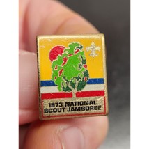 1973 National Scout Jamboree Pin - Lots of small scratches - shows wear ... - £5.25 GBP