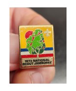 1973 National Scout Jamboree Pin - Lots of small scratches - shows wear ... - £5.24 GBP