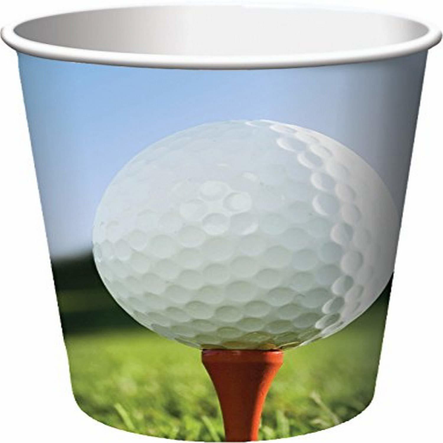 Creative Converting 377965 9 oz Sports Fanatic Golf Hot/Cold Cups, 8 Count (Pack