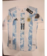 Angel Di Maria Argentina Copa America Final Match Home Soccer Jersey 202... - £88.14 GBP