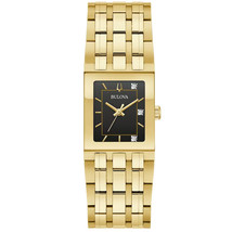 Bulova Women&#39;s Marc Anthony Quadra Black Dial Watch - 97P167 - £278.79 GBP