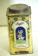 Early 1920&#39;s Lithograph Tin Bunte Diana Confections Tin Lid Chicago USA - £30.95 GBP