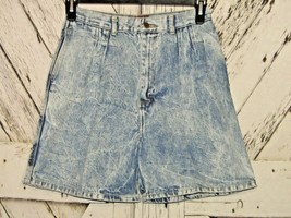 Vintage Rumble Seats Light Wash High Rise 70&#39;s Blue Jean Mom Shorts Size... - £27.63 GBP