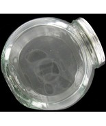 6&quot; Clear Glass TILT JAR Vintage style &amp; Metal lid Candy Cookie Storage C... - £19.07 GBP