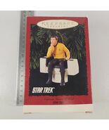 Hallmark Star Trek TOS Kirk Captains Chair 1995 Keepsake Ornament NIB - $218.20 MXN