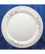 Lenox Glories on Grey Dinner Plate 10-3/4&quot; Cream Chinastone Pink Blue Fl... - $11.20