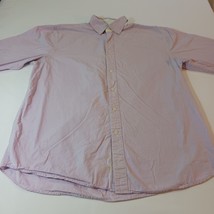 Castaway Nantucket Island Men's White & Purple Checkered Button-Down Shirt Sz L image 8