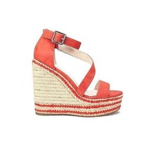 Seven Dials Womens 7 M Orange Mango Berlina Wedge Sandals NIB FF1 - $39.19