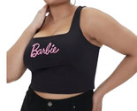 Forever 21 X Barbie Negro Corto Camiseta de Tirantes Más Logo Talla 3X N... - $19.69