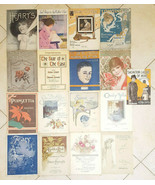 Lot of 17 Antique 1910-1919 Sheet Music -Art Deco Cover Artwork-Vtg #2 - $140.24