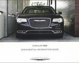 2018 Chrysler 300 Essential information Guide Owner&#39;s Manual Original [P... - $69.57