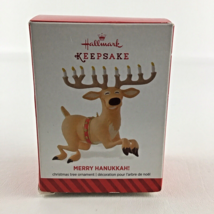 Hallmark Keepsake Christmas Tree Ornament Merry Hanukkah Deer Manora New 2014 - £19.63 GBP
