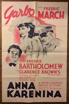 ANNA KARENINA (1935) Greta Garbo, Fredric March, Freddie Bartholomew MGM 1-Sheet - £117.99 GBP