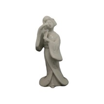 Homco White Porcelain Geisha Dancing W/Fan Figurine #1443 7&quot; Tall Very D... - $332.60 MXN