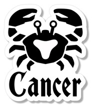 Cancer Crab Zodiac Astrological Astrology Car Truck Vinyl Sticker Decal 3.75&quot; - £3.51 GBP