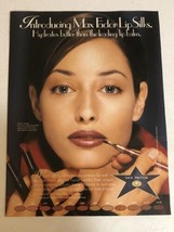 1997 Max Factor Lip Silks Vintage Print Ad pa7 - $7.91