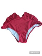 Women’s Unbranded  High Waist Swim Bottoms In Burgundy - Size XL - £10.27 GBP