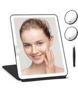 Travel Lighted Makeup Mirror with Detachable 3.5inch 10X &amp; 20X Magnifying - $673.93 MXN