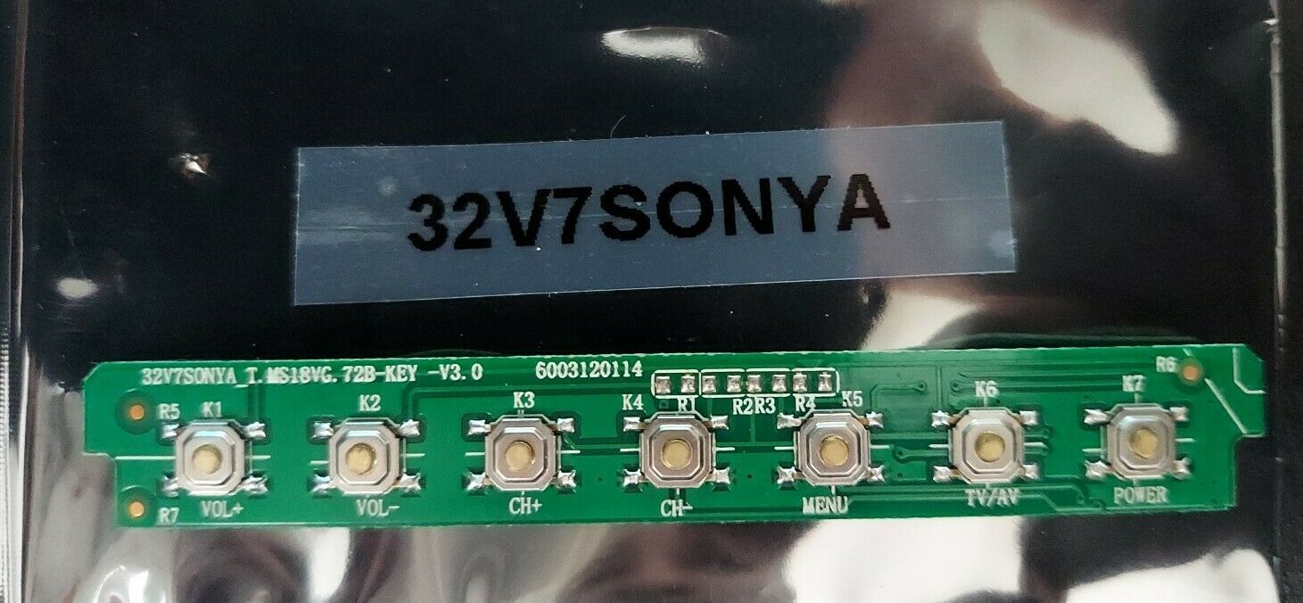 32v7SONYA_T.MS18VG.72B-KEY control button board - $7.91