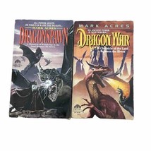 Dragon War &amp; Dragon Spawn by Mark Acres Paperback AvoNova Lot - $10.00