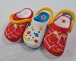McDonald&#39;s Mini Crocs Keychain Happy Meal Toy #2 red box #1 colorful dot... - $8.00