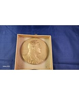 Vintage Franklin D. Roosevelt 3” Bronze Memorial Medal“For Country And Humanity” - $30.00