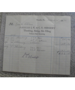 Original 1933 C.E. Hershey Signed Threshing Bailing Letterhead Receipt - £22.57 GBP