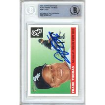 Frank Thomas Auto 2004 Topps Heritage Variant Chicago White Sox BAS Autograph - £239.79 GBP