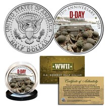 World War II - D-DAY Normandy 75th Anniversary 1944 - 2019 JFK Half Dollar Coin - £6.73 GBP
