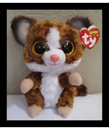 Ty Beanie Boos Binky the Galago Big Gold Glitter Eyes NEW - $170.38 MXN