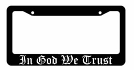 In God We Trust License Plate Frame - Black Frame - £10.37 GBP