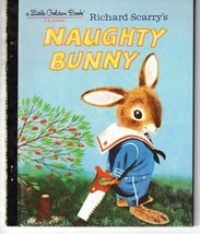 Richard Scarry&#39;s Naughty Bunny Little Golden Book &quot;New Unread&quot; - £5.44 GBP
