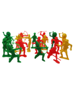 Small lot of vintage plastic large Cowboys &amp; Indians western toys variou... - $19.99