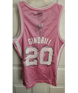 ADIDAS NBA JERSEY SAN ANTONIO SPURS MANU GINOBILI PINK WOMEN&#39;S M - $14.84