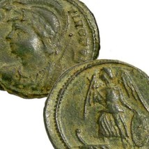 Constantine The Great Rare In Ric Constantinople Mint Victory On Prow Roman Coin - £97.94 GBP