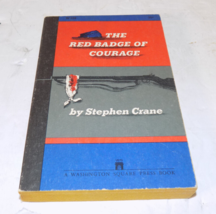 The Red Badge Of Courage Paperback by Stephen Crane 1959 Washington Square Press - £7.73 GBP