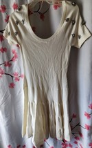 New Without Tags Victoria&#39;s Secret White Gem Short Sleeve Uneck Sweater ... - $80.00