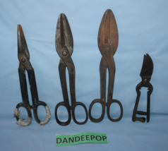 4 Vintage Craftsman, Wiss 18 And Other Tin Snips Tools - £23.73 GBP