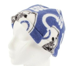 Polar Fleece Indianapolis Colts Handmade Beanie Hat Adult Size  - £8.80 GBP