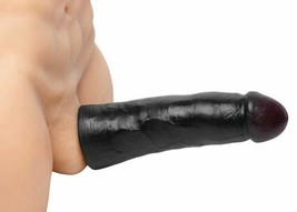 Lebrawn XL Large Penis Extension BLACK Extender Sleeve COCK Enlarger Rea... - £25.24 GBP