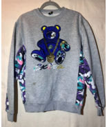 SCREENSHOT Graphic Pullover Sweatshirt Gray SZ L Crew Neck Extra Q16 - $376.75 MXN