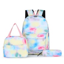 3Pcs Print Backpack for Student Bookbag Set with Lunch Box Pencil Case - £53.13 GBP