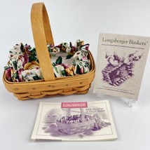 Longaberger 1996 Horizon Of Hope Basket W/ Liner, Recipe cards, booklet ... - $22.24