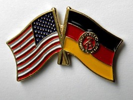 US FLAG GERMAN COMBO FLAG USA COMBINED PIN BADGE 1 INCH - $5.64