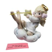 Precious Moments Figurine Angel Slingshot Give It Your Best Shot The Sta... - £18.18 GBP