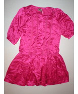 New Juicy Couture Dress $498 Sleeves Womens 4 NWT Bright Pink Polka Dots... - £309.94 GBP